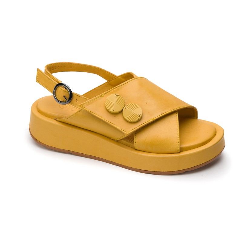 222412-yellow Сандалии жен.кожа-кожа желтый